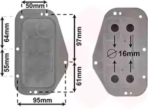 VAN WEZEL 37013702 -  масляный радиатор, двигательное масло